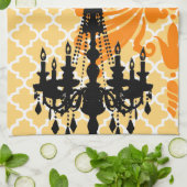 Chandelier Damask marokkanisches Bild Handtuch (Gefaltet)