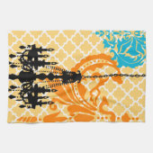 Chandelier Damask marokkanisches Bild Handtuch (Horizontal)