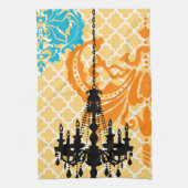 Chandelier Damask marokkanisches Bild Handtuch (Vertikal)