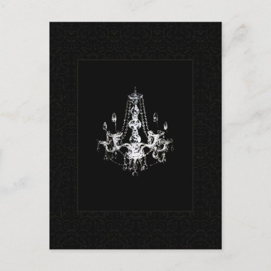 Chandelier Elegance - Postkarte (Vorderseite)