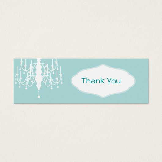 Chandelier Favor Tags (Vorderseite)