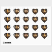 Chandelier Heart Sticker (Blatt)