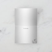 Chandelier Masquerade Silver Danke Karte (Innenseite)