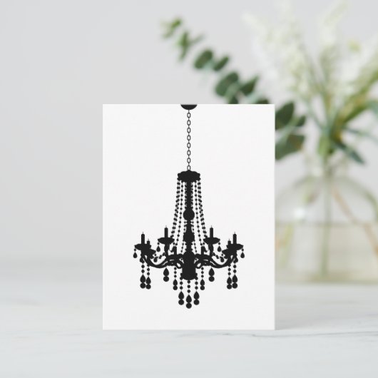 Chandelier Postcard Postkarte (Stehend Vorderseite)