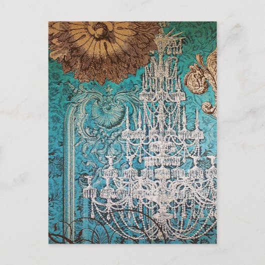 Chandelier Romance ~ Postcard Postkarte (Vorderseite)