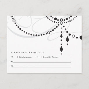 Chandelier RSVP-Karte RSVP Karte