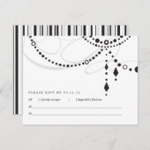 Chandelier RSVP-Karte RSVP Karte (Vorne/Hinten)