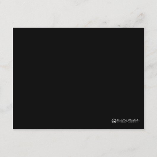 Chandelier Save the Date Einladung (Rückseite)