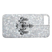 Chandelier Sparkle Silver iPhone 7 Fall Case-Mate iPhone Hülle (Rückseite (Horizontal))