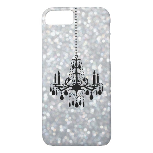 Chandelier Sparkle Silver iPhone 7 Fall Case-Mate iPhone Hülle (Rückseite)