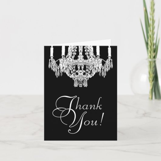 Chandelier Thank You Card Dankeskarte (Vorderseite)