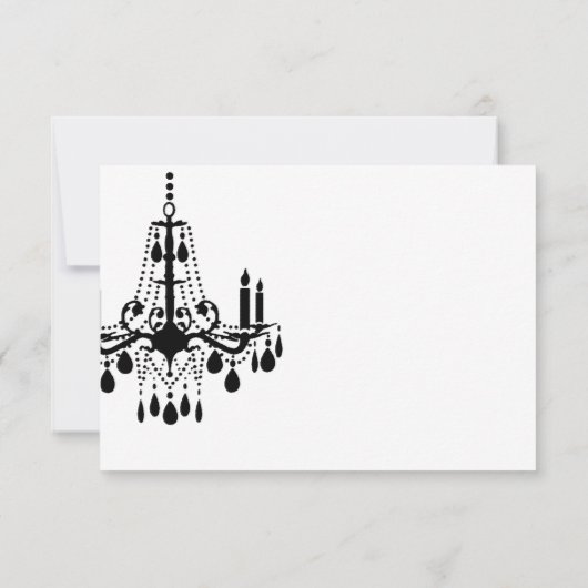 Chandelier UAWG RSVP Karte (Rückseite)