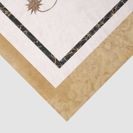 Chandelier Vintage französische Architektur Zeichn Seidenpapier (Ausschnitt)