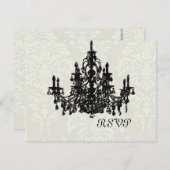 Chandelier Wedding RSVP erfordert 12x18 lade (Vorne/Hinten)