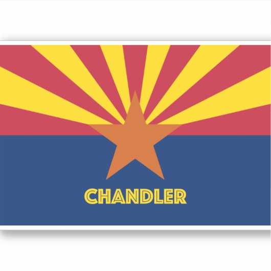 Chandler Arizona Aufkleber (Vorderseite)