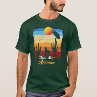Chandler Arizona AZ Sunset Coyote Vulture Cactus D T-Shirt