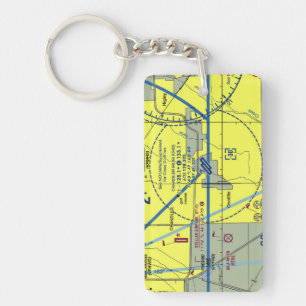 Chandler Municipal Airport Chart / Taxi Diagramm Schlüsselanhänger