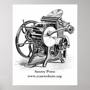 Chandler & Price Letterpress-Plakat Poster
