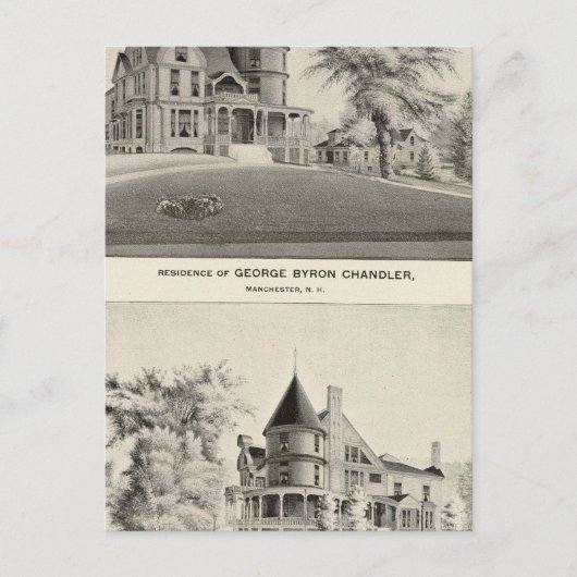Chandler residence, Manchester, NH Postkarte (Vorderseite)