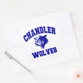 Chandler Wolves Quadratischer Aufkleber (Umschlag)