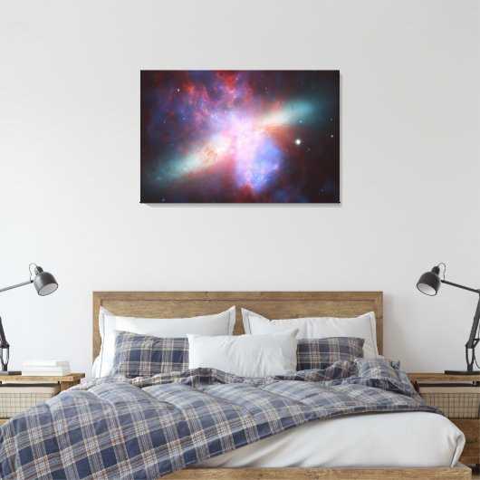 Chandra:Hubble:Spitzer-Röntgenaufnahme:Sichtbar:In Leinwanddruck (Insitu (Schlafzimmer))