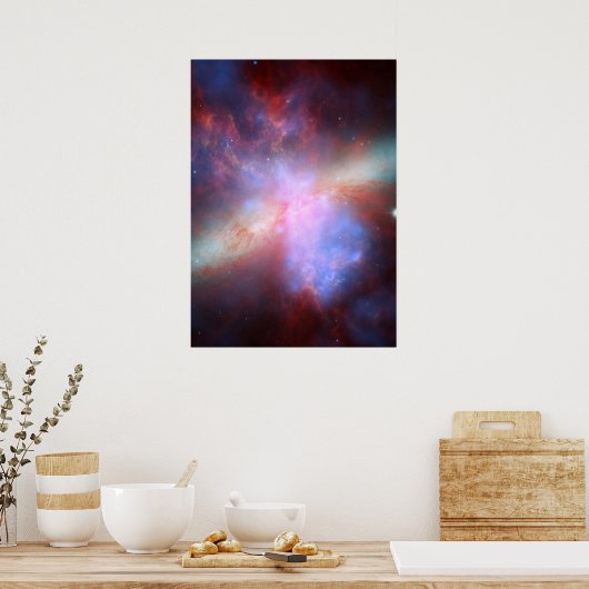 Chandra:Hubble:Spitzer-Röntgenaufnahme:Sichtbar:In Poster (Küche)
