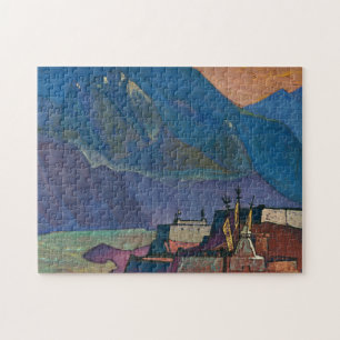 Chandra River by Nicholas Roerich Puzzle