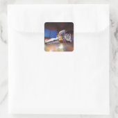 Chandra-Röntgenbeobachtungsstelle Quadratischer Aufkleber (Tasche)