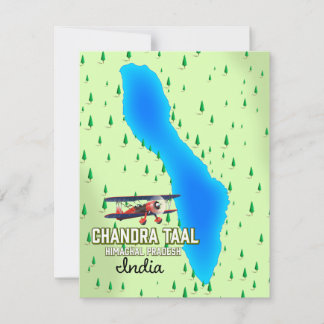 Chandra Taal Himachal Pradesh Indian Lake Map