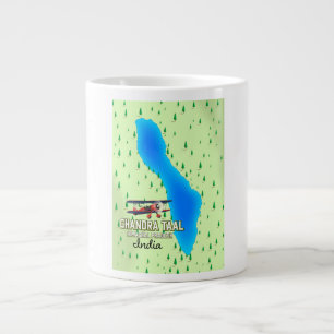 Chandra Taal Himachal Pradesh indischer See Karte Jumbo-Tasse