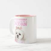 Chanel Tasse, 11 oz Zwei-Tonen-Kaffee-Tasse Zweifarbige Tasse (Vorderseite Links)