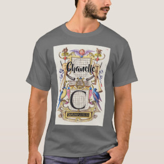 Chanelle Vintage- und moderne Kalligrafie-Handwerk T-Shirt