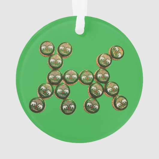 🐶 Chang Beer Cap Dog Ornament (Rückseite)