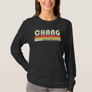 Chang Surname Retro Vintag 80er 90s Geburtstag Reu T-Shirt