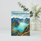 Changbai-Gebirge China Postkarte (Stehend Vorderseite)
