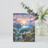 Changbai-Gebirge China Postkarte (Stehend Vorderseite)