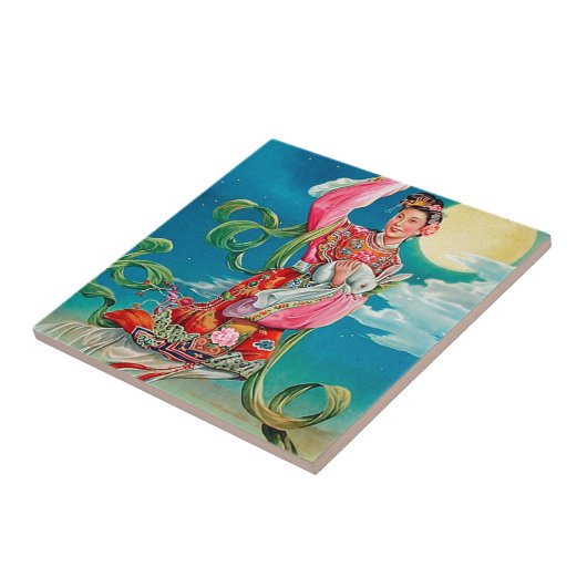 Chang'e 嫦 zum Mond Mitte des Herbstes 娥 Fliese (Seite)