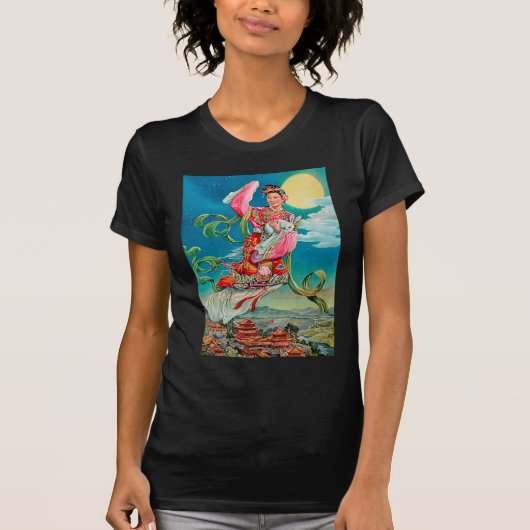 Chang'e 嫦 zum Mond Mitte des Herbstes 娥 T-Shirt (Vorderseite)