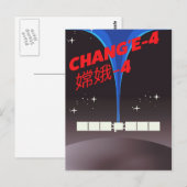 Chang'e-4 China Raum Art. Postkarte (Vorne/Hinten)