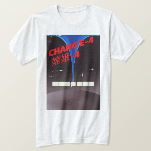 Chang'e-4 China Raum Art. T-Shirt (Design vorne)