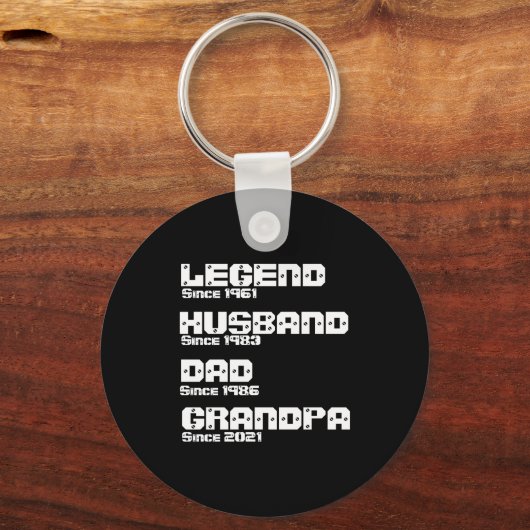 Change Any Detail Legend Husband Dad Grandpa Schlüsselanhänger (Vorderseite)