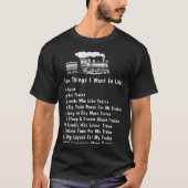 Change Any Text 10 Things I Want In Life Trains  T-Shirt (Vorderseite)