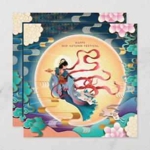 Chang'e auf dem Mond Mitte des Herbstes Einladung