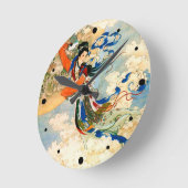 Chang'e fliegt zum Mond Runde Wanduhr (Winkel)