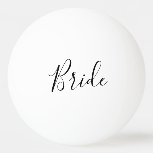 Change Font - Custom Bride Tischtennisball (Vorderseite)