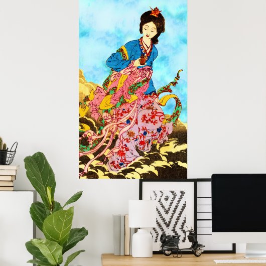 Chang'e, Göttin des Mondes Poster (Heimbüro)