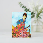Chang'e, Göttin des Mondes Postkarte (Stehend Vorderseite)