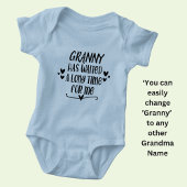 Change Granny Name hat lange auf mich gewartet Baby Strampler
