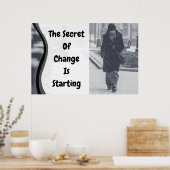 "Change" Inspiration Wall Art Poster (Küche)