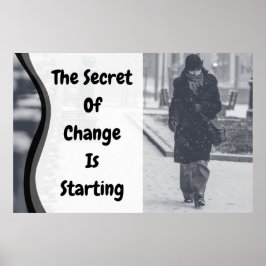 "Change" Inspiration Wall Art Poster